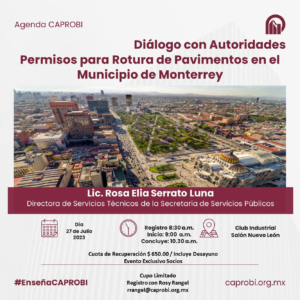 Diálogo con Autoridades Permisos para Rotura de Pavimentos en el Municipio de Monterrey