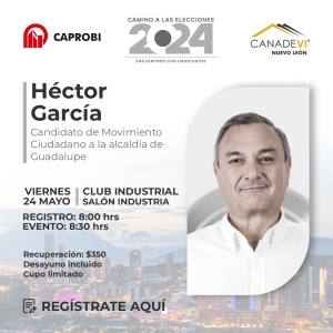 Héctor García Candidato de Movimiento Ciudadano a la alcaldía de Guadalupe