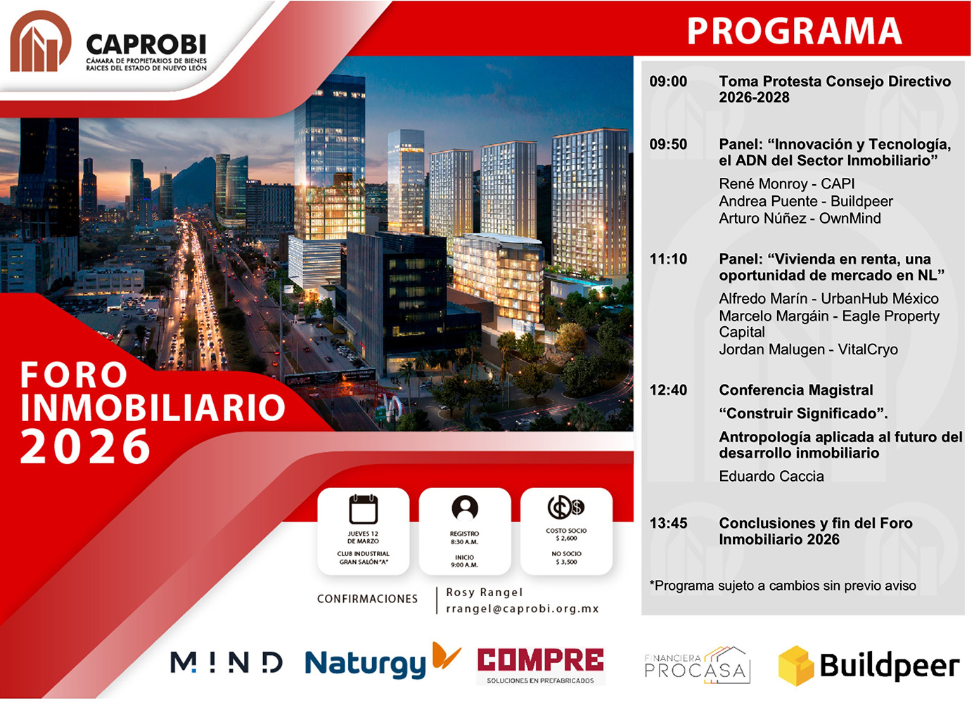 Foro Inmobiliario CAPROBI 2026